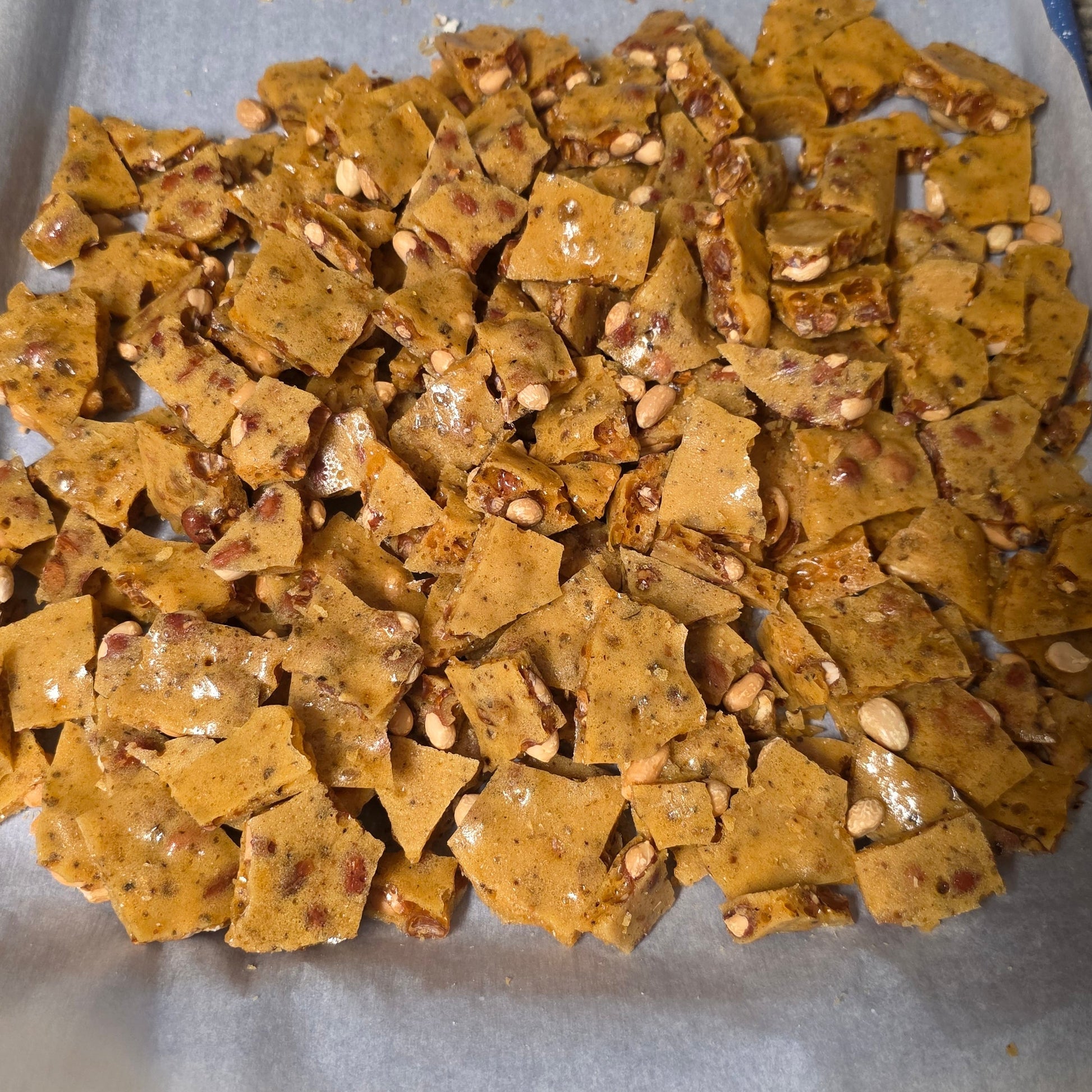 texas spicy ghost pepper peanut brittle created by ranch house pantry